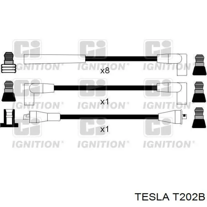 T202B Tesla juego de cables de encendido