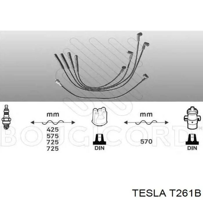 T261B Tesla juego de cables de encendido