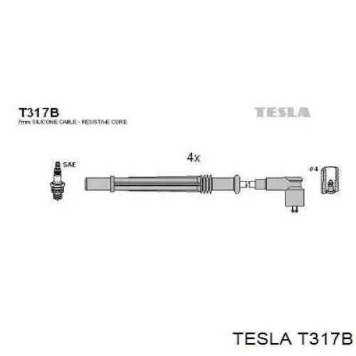 T317B Tesla juego de cables de encendido