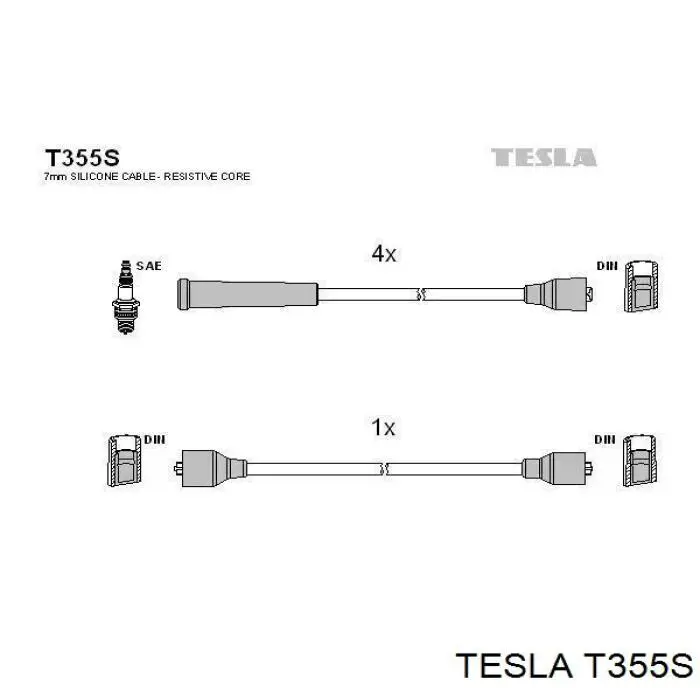 Comprar T355S Tesla Cable de bujía