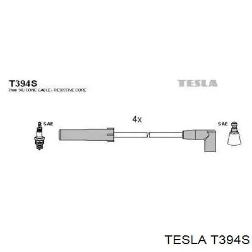 T394S Tesla juego de cables de encendido