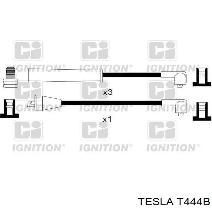 T444B Tesla juego de cables de encendido