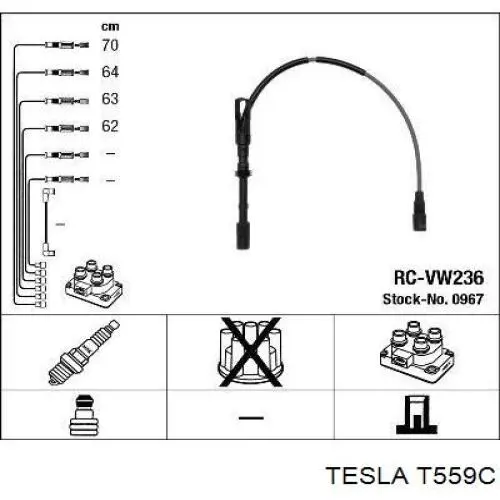 T559C Tesla juego de cables de encendido