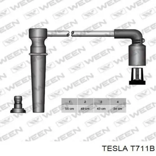 Comprar T711B Tesla Cable de bujía