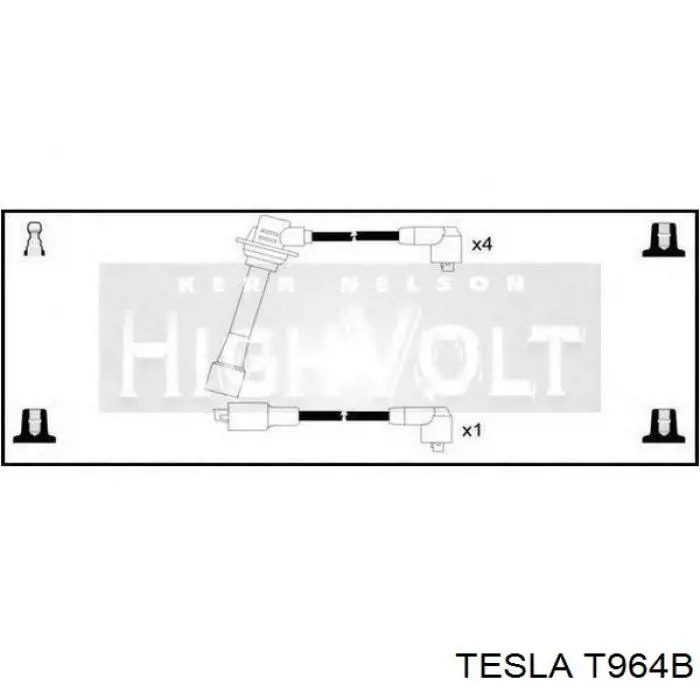 T964B Tesla juego de cables de encendido