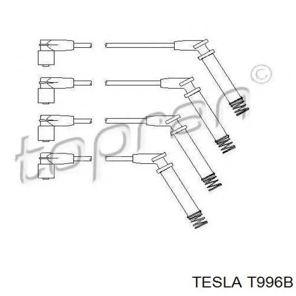 T996B Tesla cables de bujías