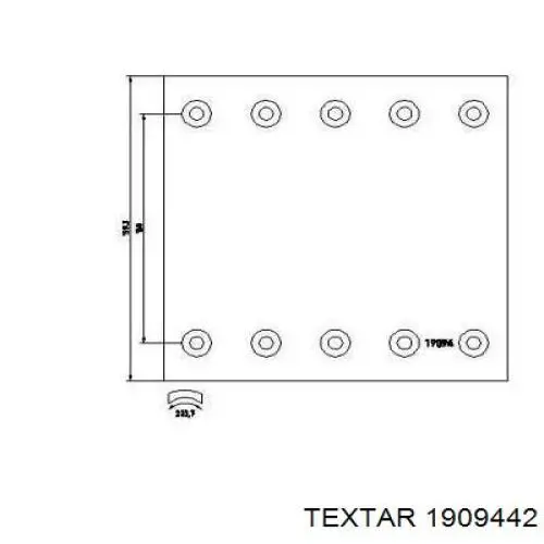 Forro de freno trasero (camión) Textar 1909442 precio, desde 77,53 EUR
