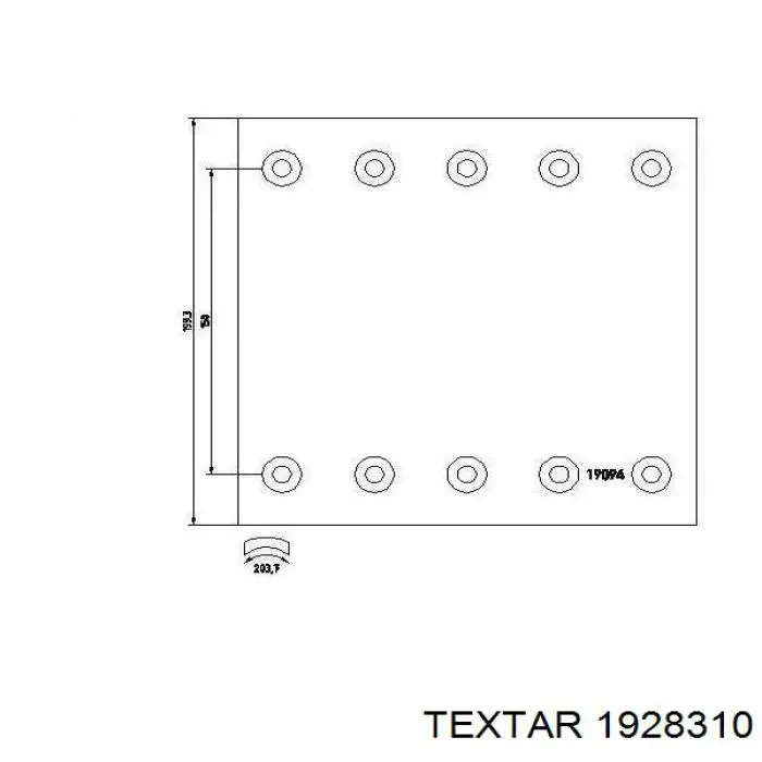 1928310 Textar zapatas de frenos de tambor traseras