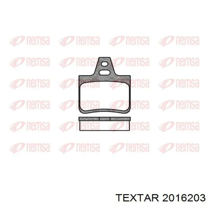 2016203 Textar pastillas de freno traseras