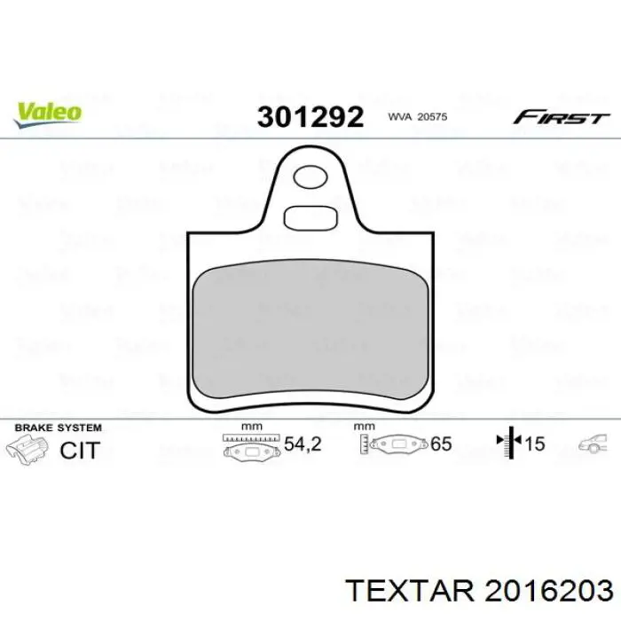 Pastillas traseras de freno Textar 2016203 precio, desde 15,68 EUR