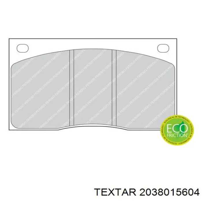 2038015604 Textar pastillas de freno delanteras