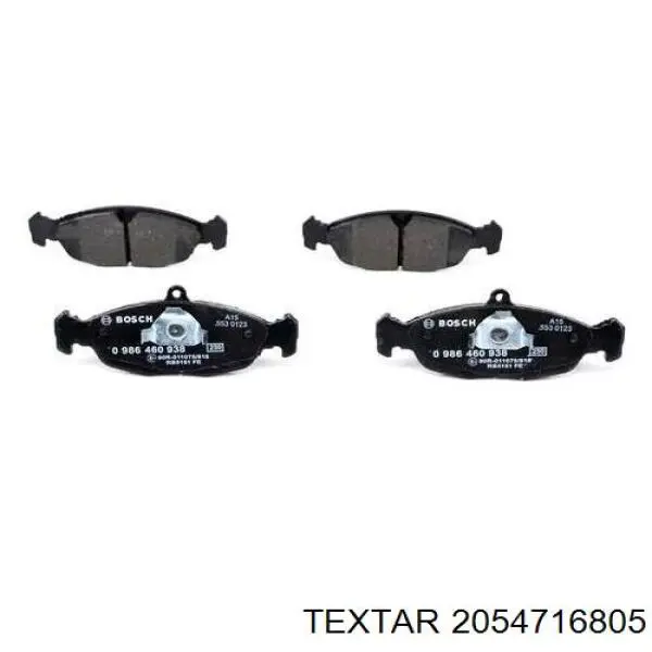 2054716805 Textar pastillas de freno delanteras