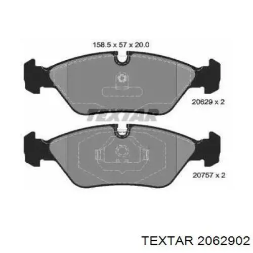 Comprar 2062902 Textar Pastillas delanteras de freno