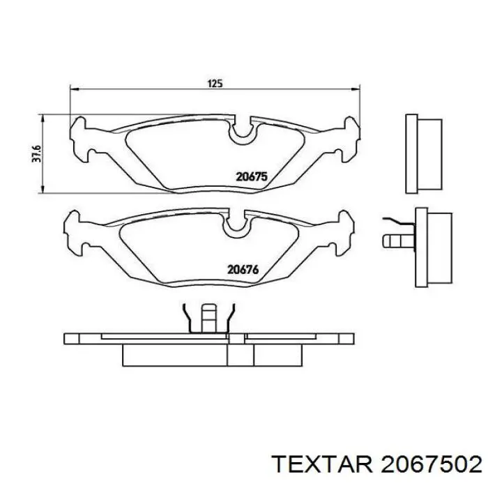 Pastillas de freno traseras BMW 5 E28