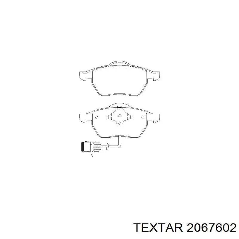 2067602 Textar pastillas de freno delanteras