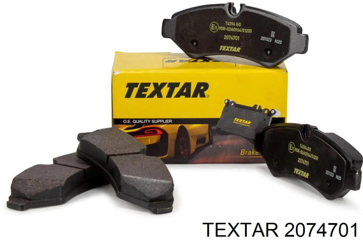 2074701 Textar Pastillas freno traseras