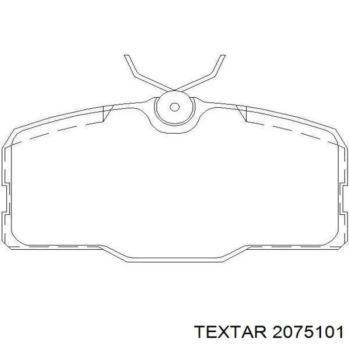 2075101 Textar pastillas de freno delanteras