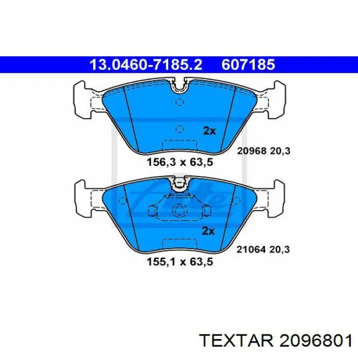 Pastillas freno delanteras Textar 2096801 precio, desde 29,43 EUR