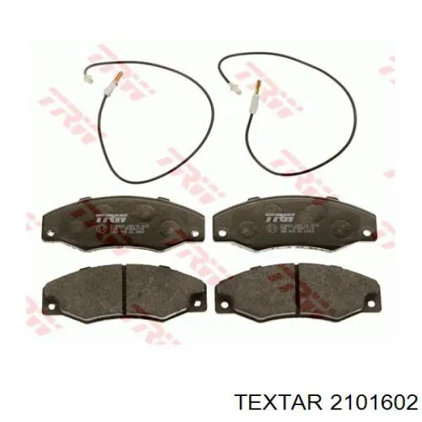 2101602 Textar Pastillas delanteras