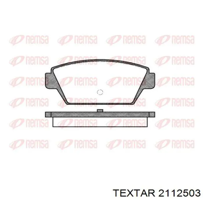 2112503 Textar pastillas de freno traseras