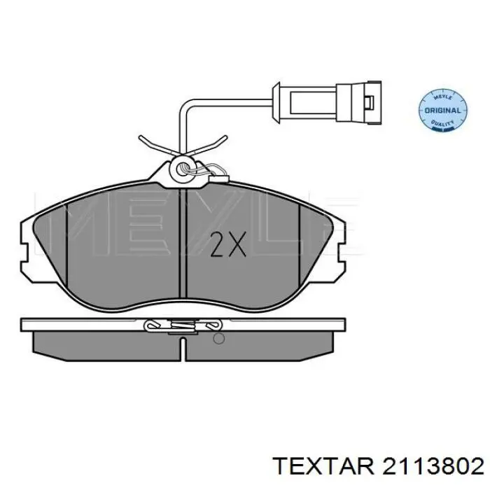 Pastillas de freno 2113802 Textar