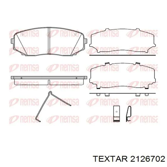 BPA024724 Open Parts pastillas de freno delanteras