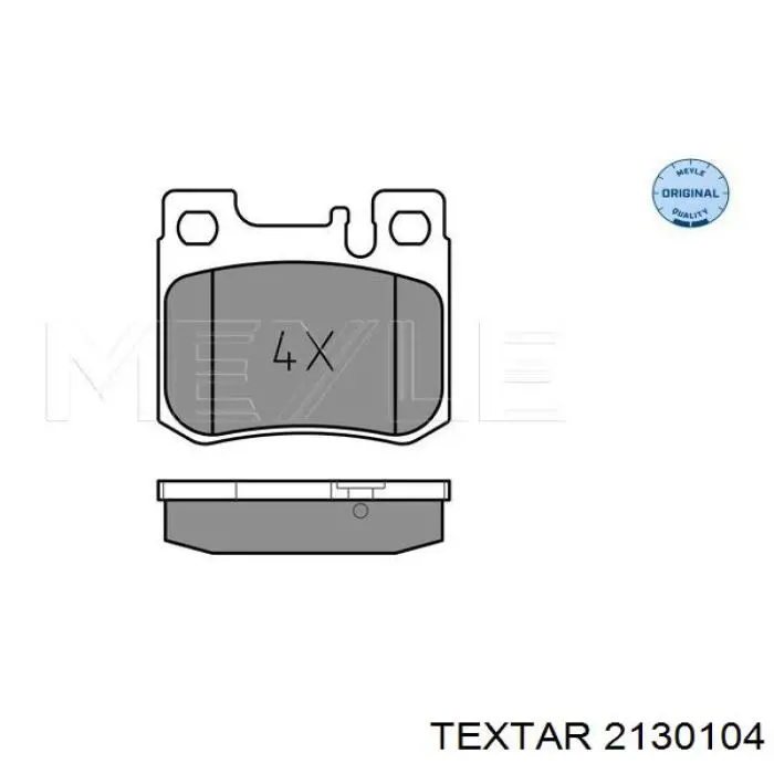 2130104 Textar pastillas de freno traseras