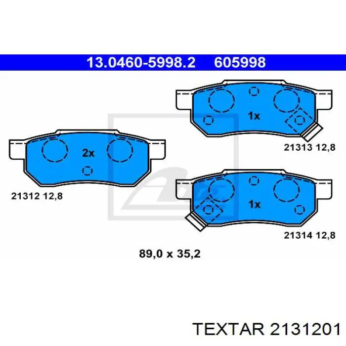 Pastillas traseras de freno Textar 2131201 precio, desde 22,63 EUR