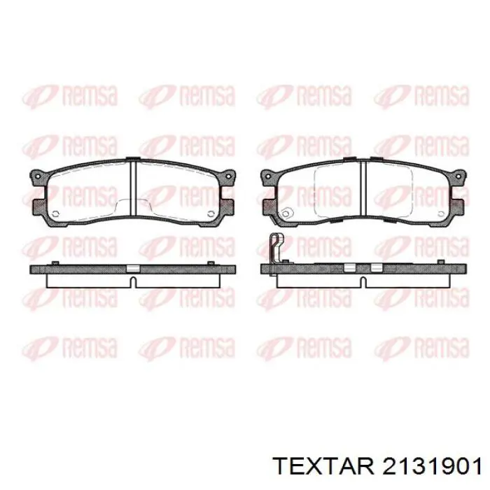 2131901 Textar pastillas de freno traseras