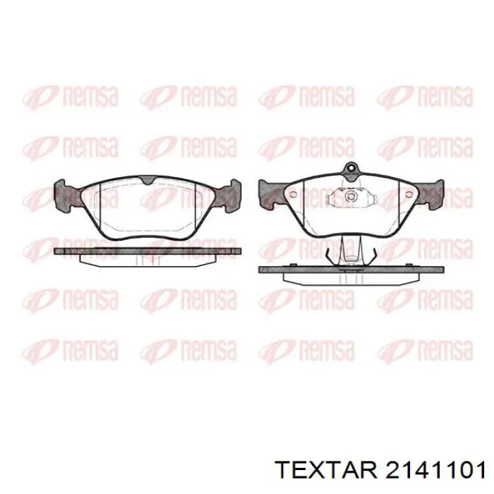 2141101 Textar pastillas de freno delanteras