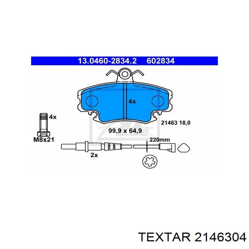 Pastillas de freno delanteras Peugeot 205 2 20A, C