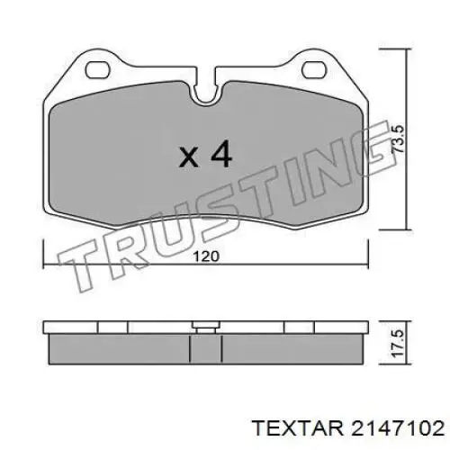 Comprar 2147102 Textar Pastillas delanteras de freno