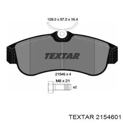 Comprar 2154601 Textar Pastillas delanteras de freno