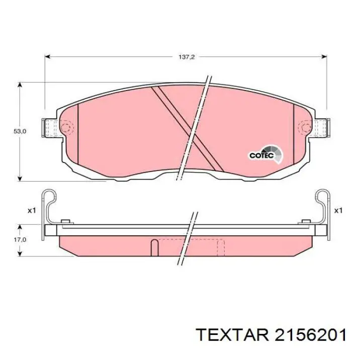 Pastillas freno delanteras Textar 2156201 precio, desde 25,95 EUR