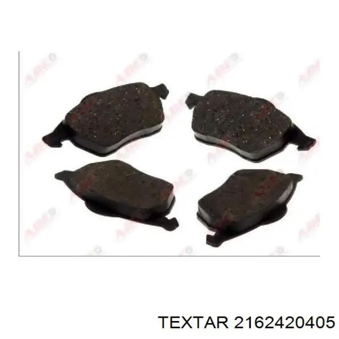 2162420405 Textar pastillas de freno delanteras