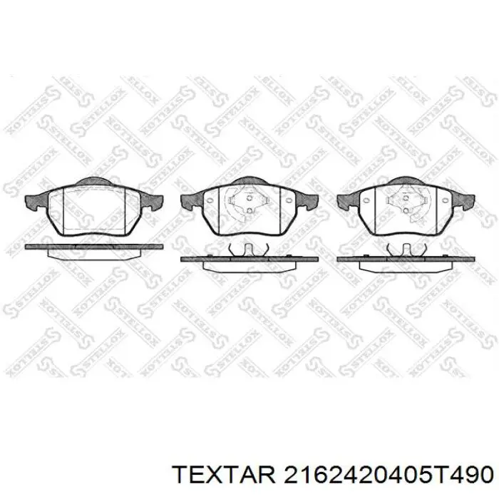 2162420405T490 Textar pastillas de freno delanteras