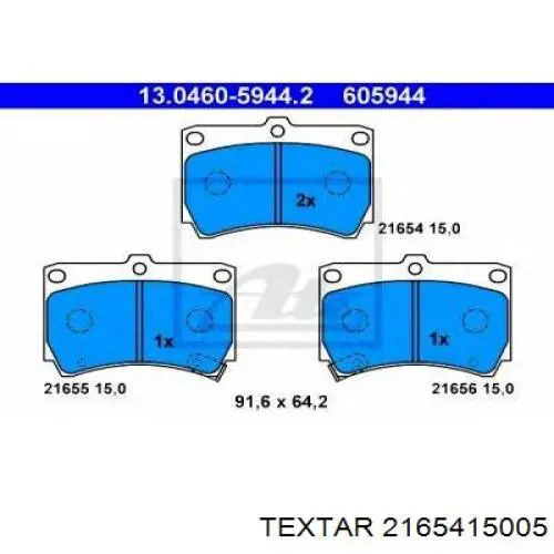 Pastillas de freno delanteras Mazda 323 BA