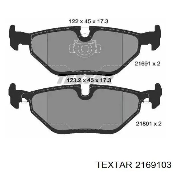 Comprar 2169103 Textar Pastillas de freno traseras
