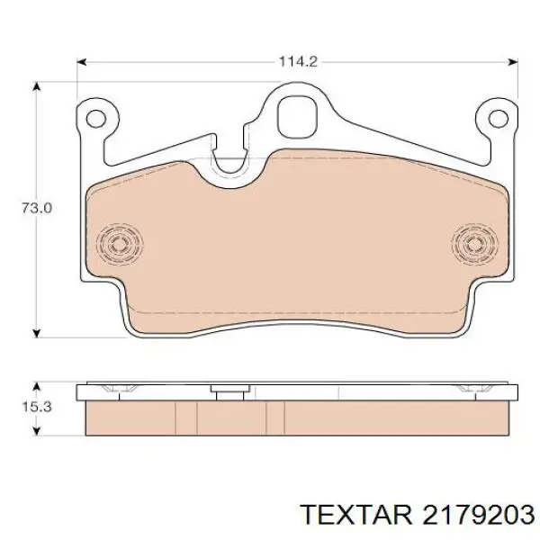 2179203 Textar pastillas de freno traseras