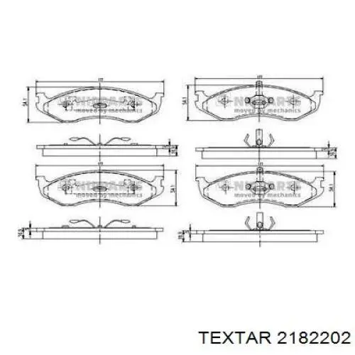 Pastillas de freno delanteras Jeep Grand Cherokee 1 Z