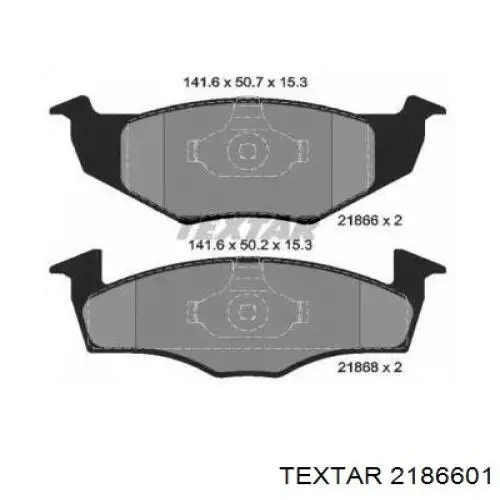 Comprar 2186601 Textar Pastillas delanteras de freno