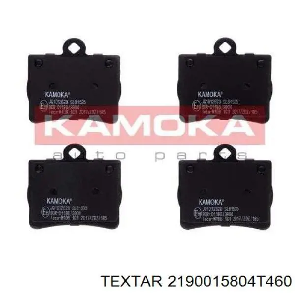 2190015804T460 Textar pastillas de freno traseras