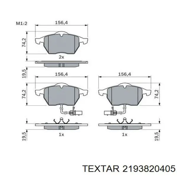 Pastillas de freno delanteras Audi A6 4F2