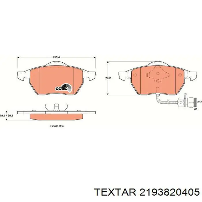 Pastillas de freno delanteras Audi A6 4F2