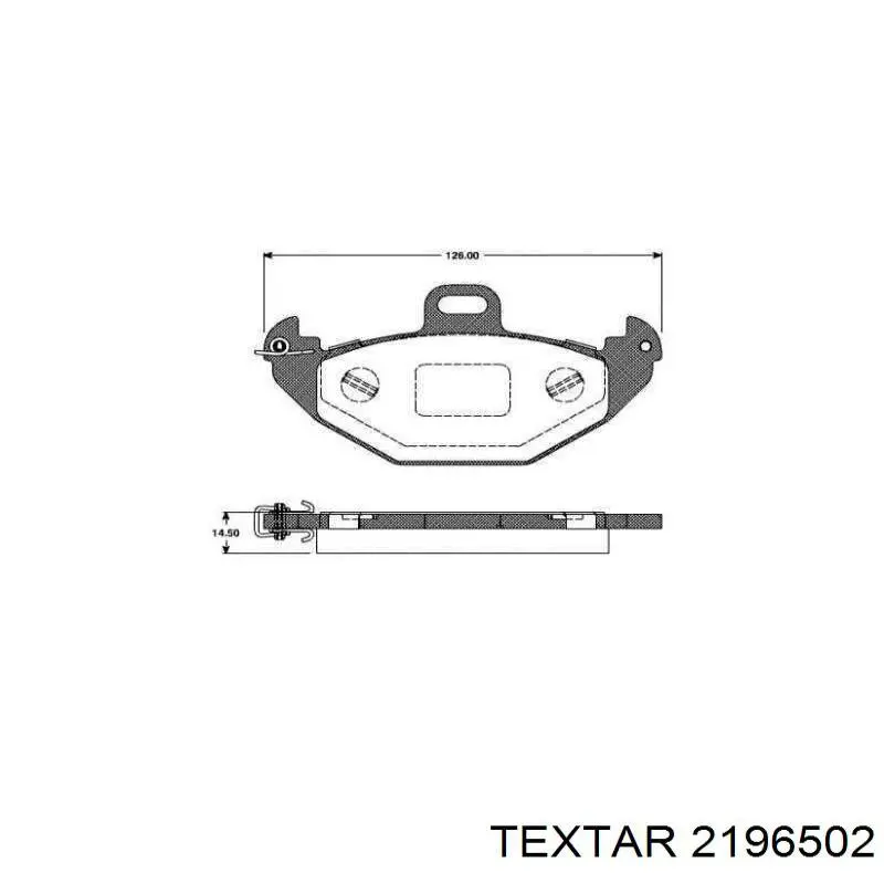 Pastillas traseras Textar 2196502