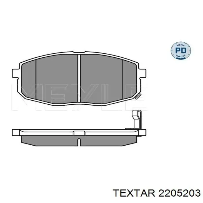 2205203 Textar pastillas de freno delanteras