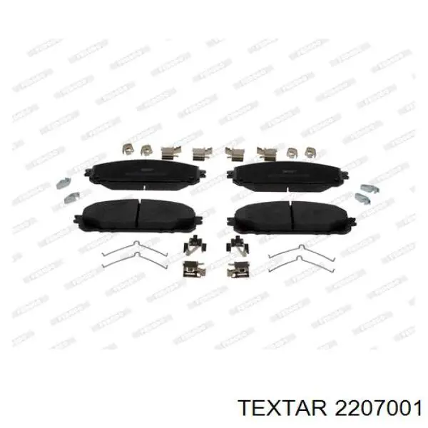 2207001 Textar pastillas de freno delanteras