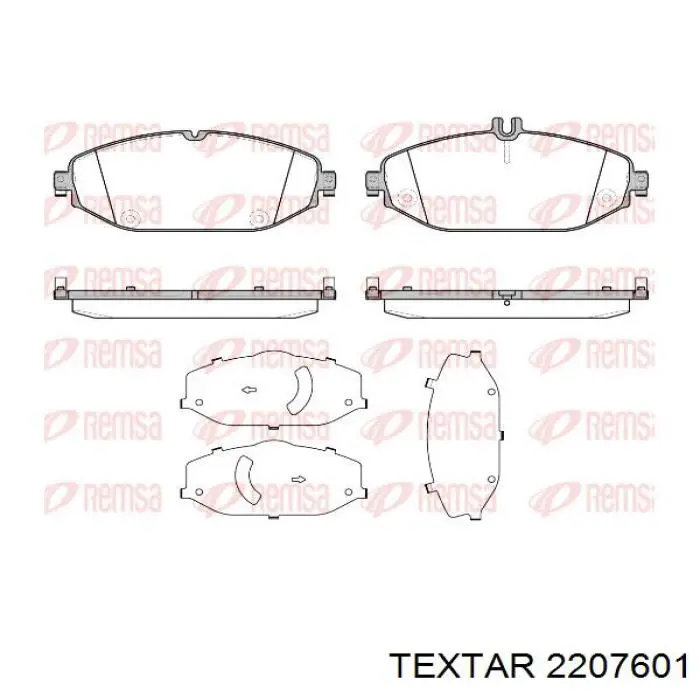 2207601 Textar pastillas de freno delanteras