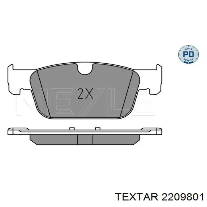 Pastillas freno delanteras Textar 2209801 precio, desde 44,31 EUR