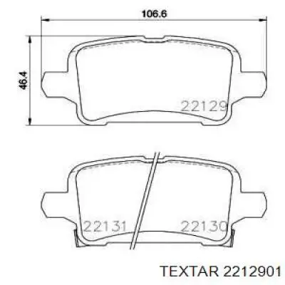 Comprar 2212901 Textar Pastillas de freno traseras